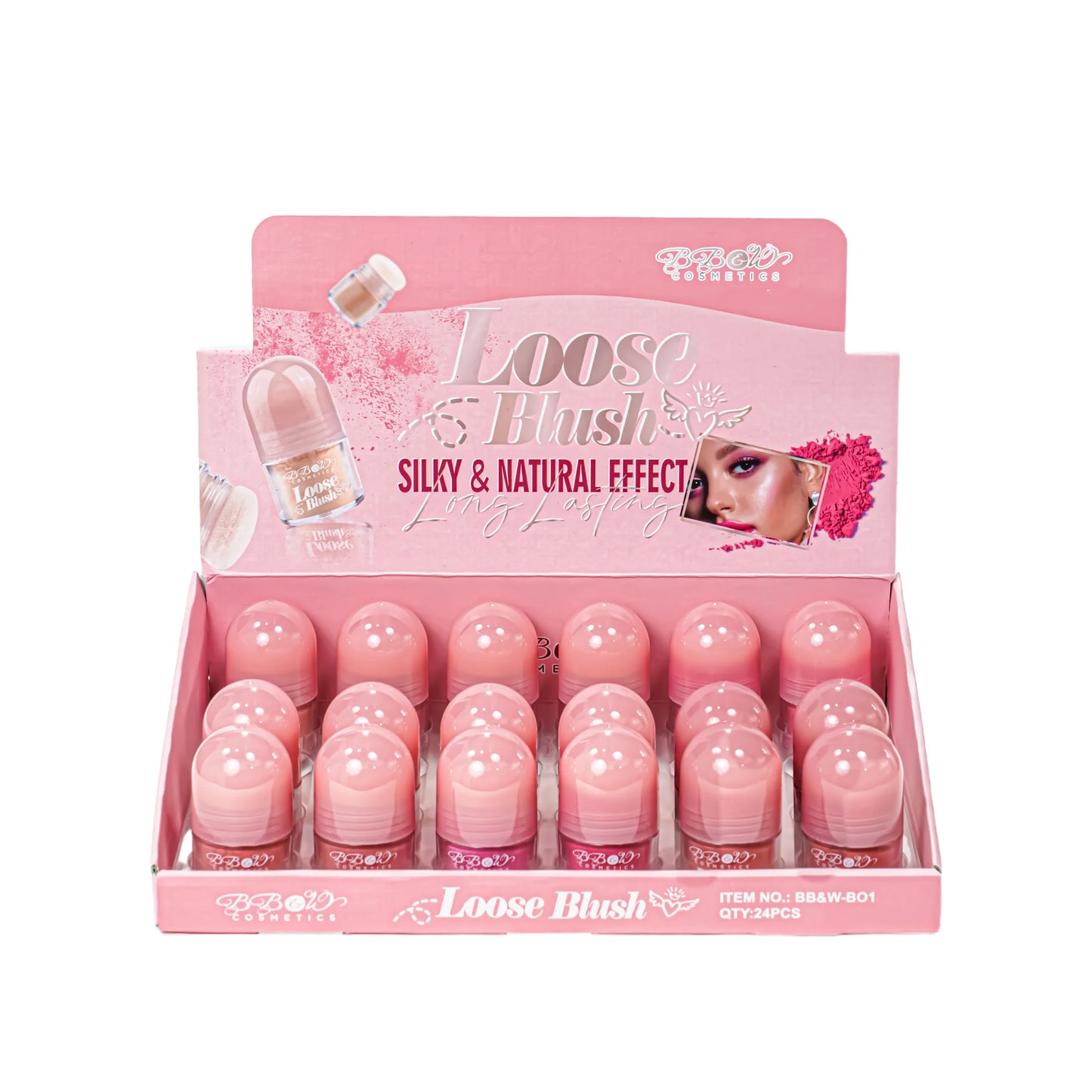 BB&W-B01 Loose Blush Sily & Natural Effect Display