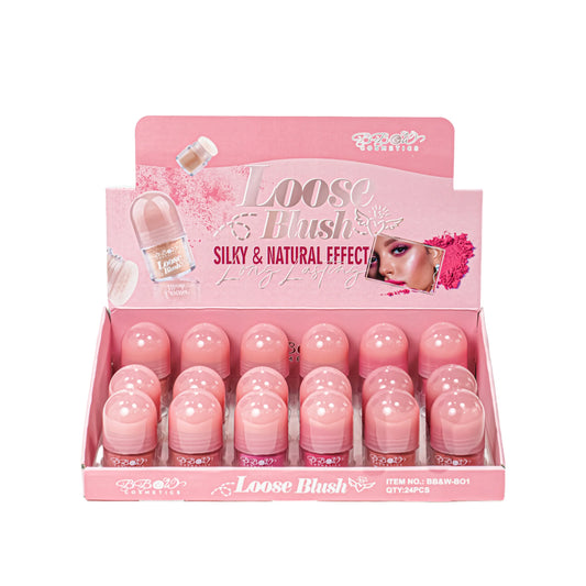 BB&W-B01 Loose Blush Sily & Natural Effect Display