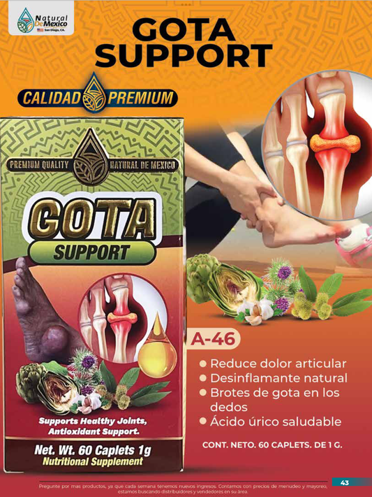 A-46 Gota Soporte Cont. 60 Capletas