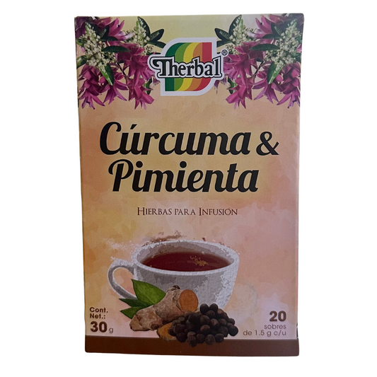 Therbal Curcuma y Pimienta Cont. 20 Sobres