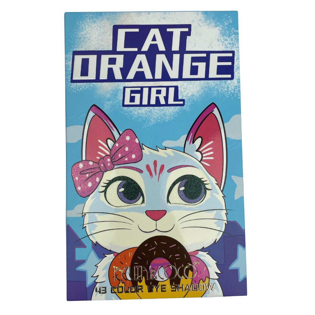 Cat Orange Girl 43 Color Face & Eyeshadow Palette