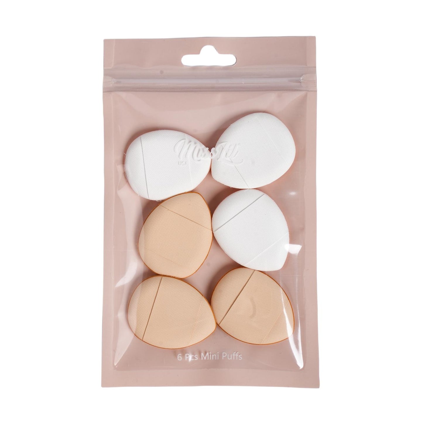 Miss Lil Blending Finger Puff - Beige & White 3pc Set