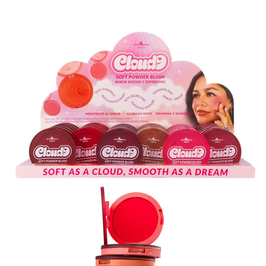 312CSB Italia Deluxe Cloud 9 Soft Powder Blush: Dreamy Pigment & Silky Finish 36PC Display