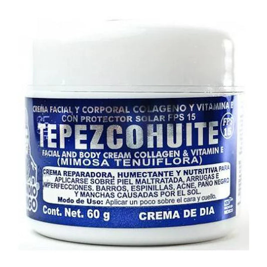 Crema Facial Y Corporal Colagen Tepezcohuite De Dia