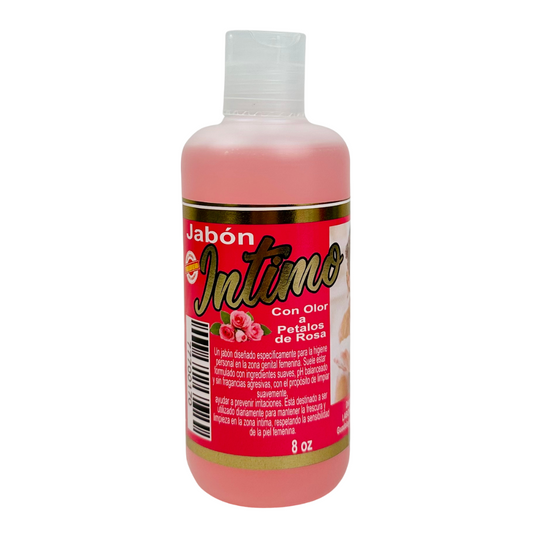 Jabón Líquido Íntimo Con Olor a Pétalos de Rosas 8OZ