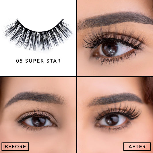 #280 Italia Deluxe Lash Out 3D Mink Lashes 12pc Set - 05 Super Star