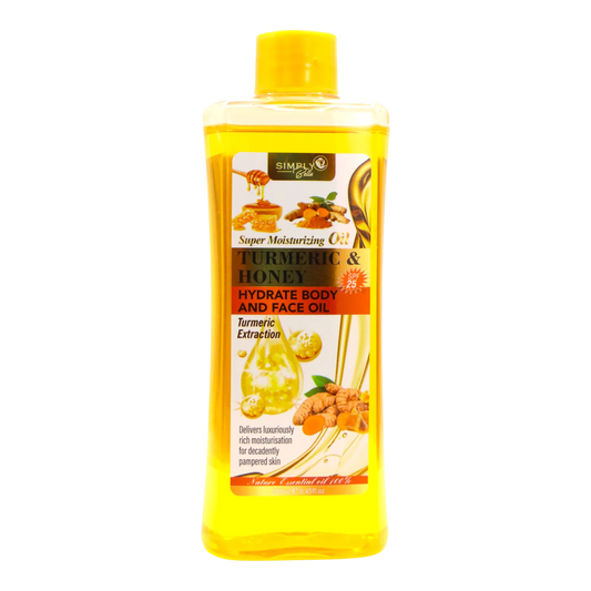 SIB1031 - Simply Bella Turmeric And Honey Body And Face Oil - SPF 25 - 45Oz