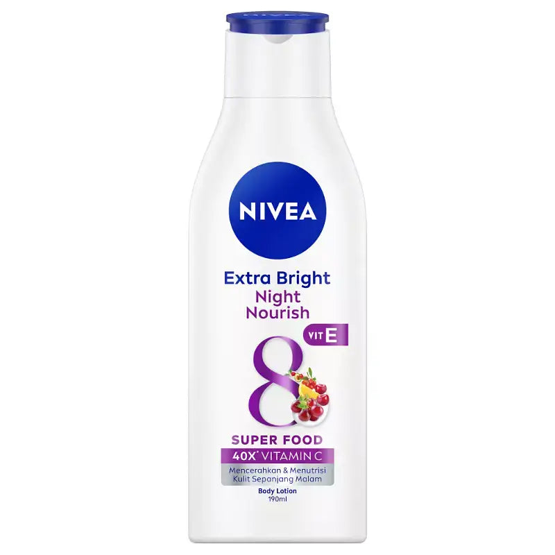 Nivea Body Lotion Extra Bright Night Nourish (190ml)