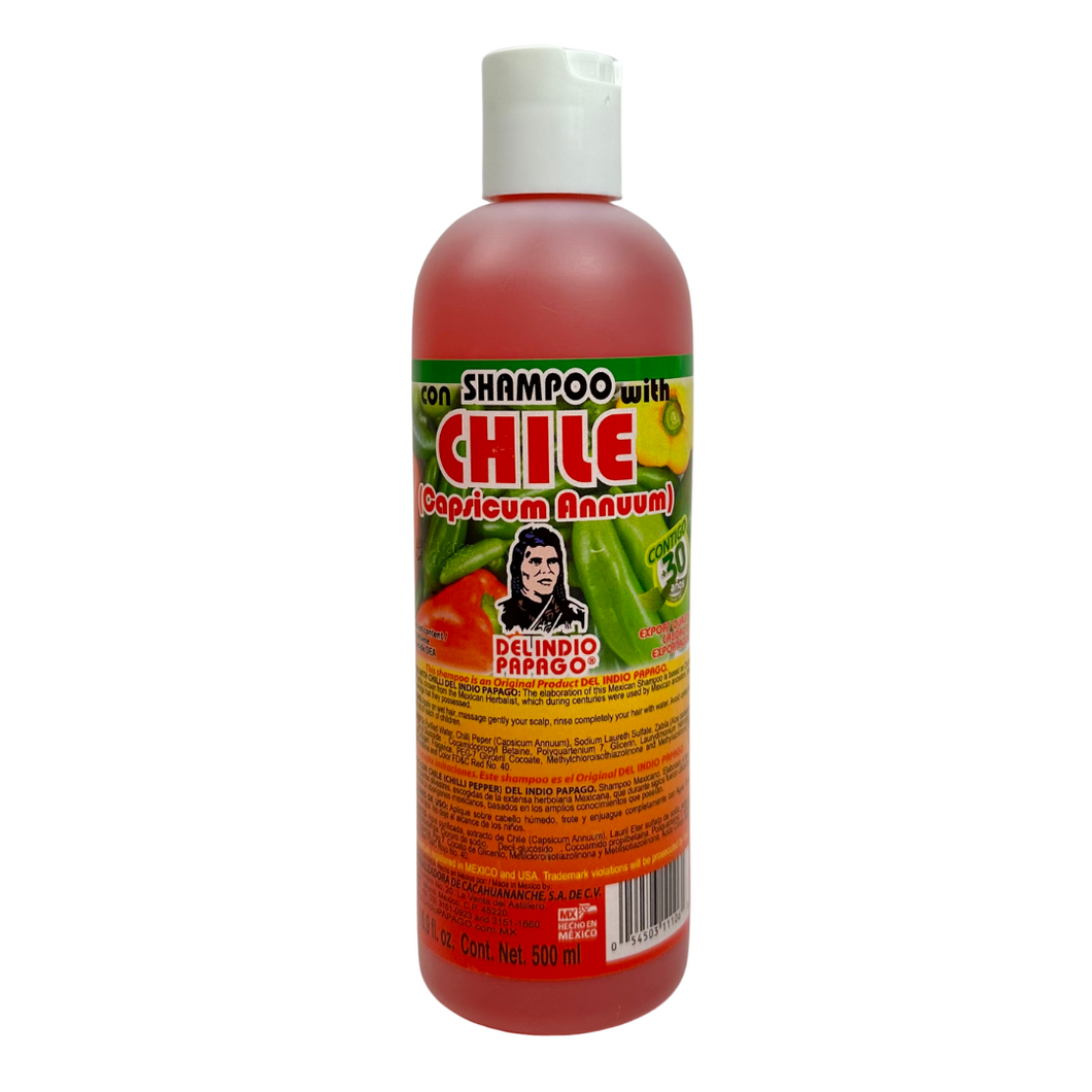 Del Indio Papago Chile Shampoo 500ml J Cosmetics Sac