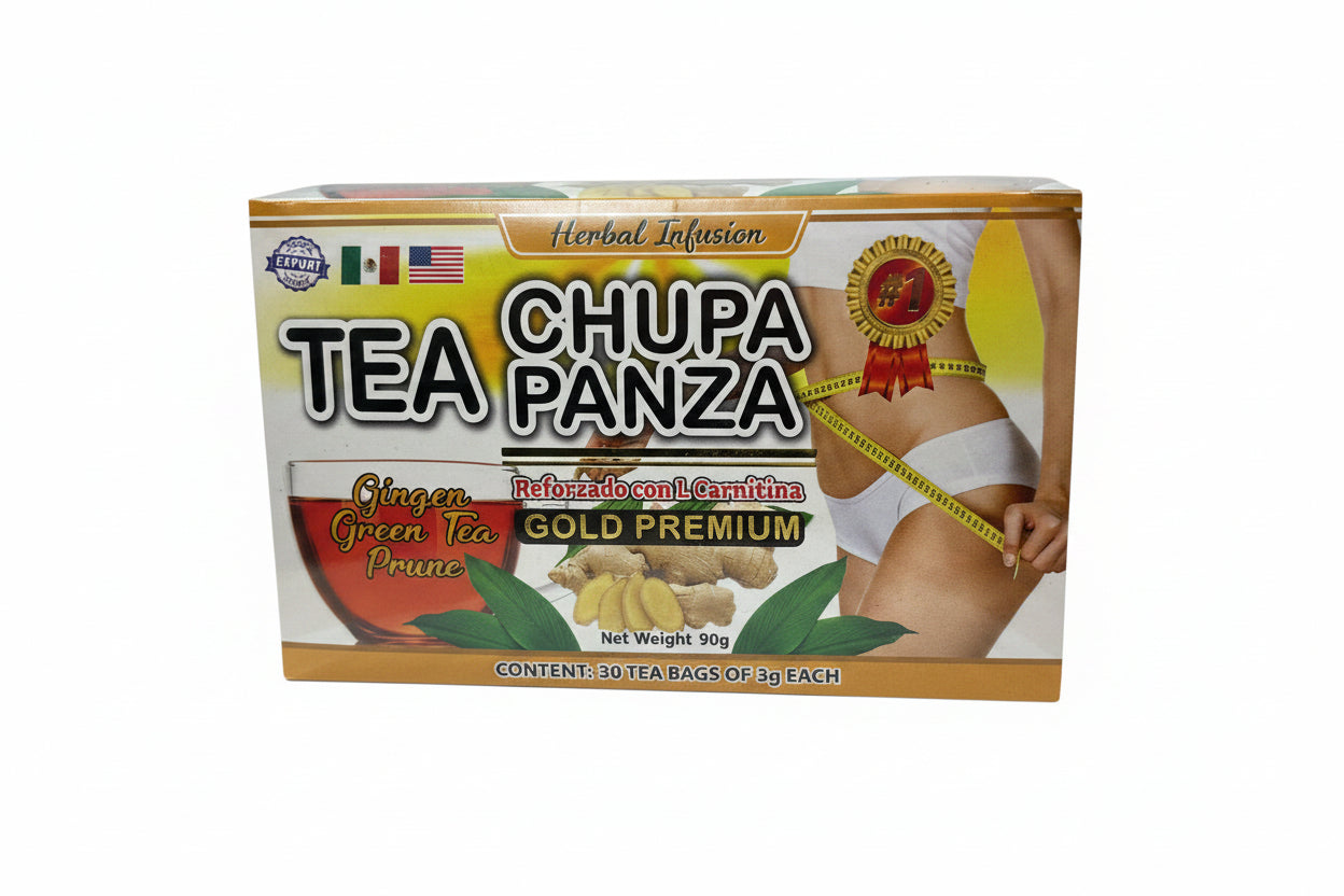 Infusion Herbal Te Chupa Panza Reforzado Con L Carnitina Gold Premium