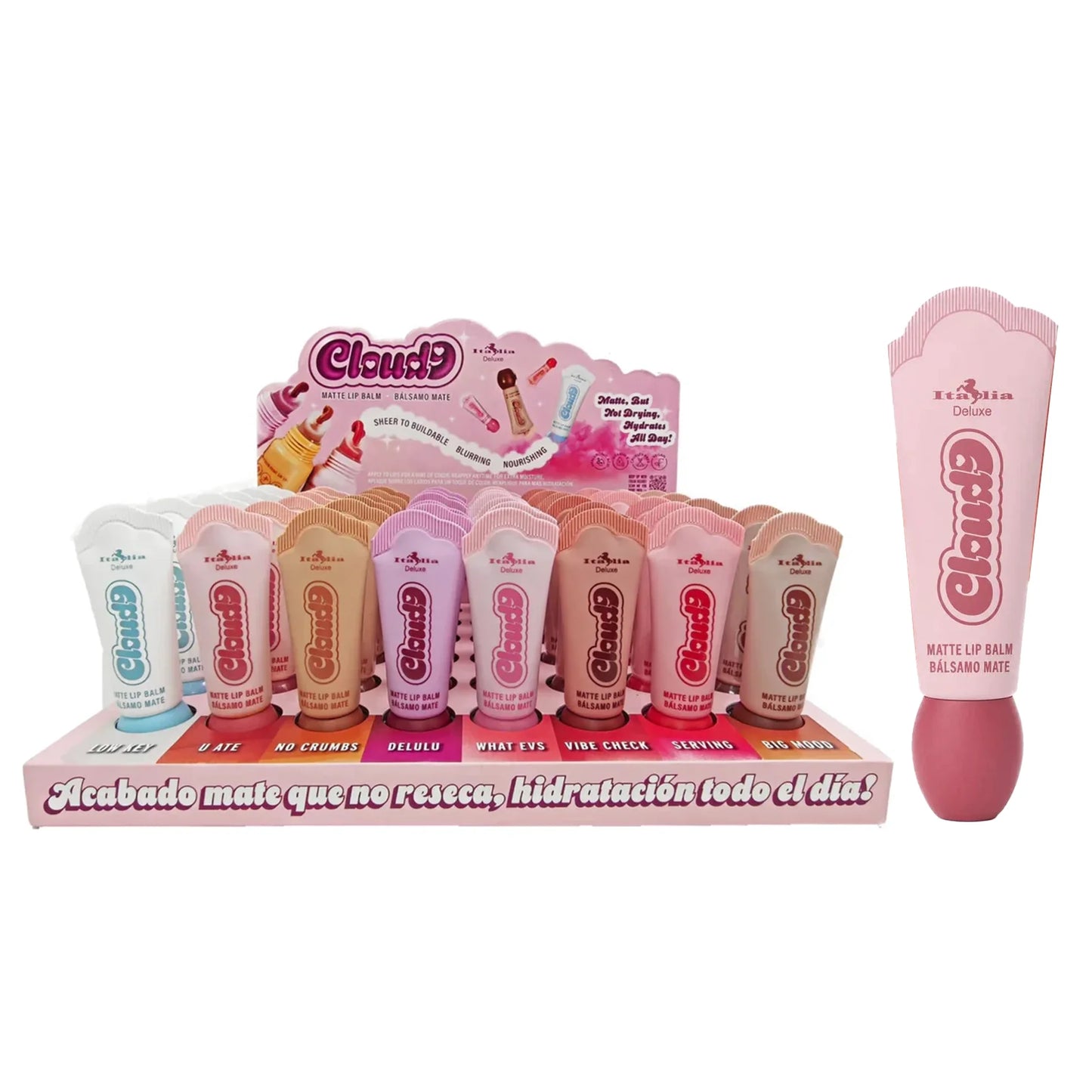 452CMB Italia Cloud 9 Matte Lip Balm Display