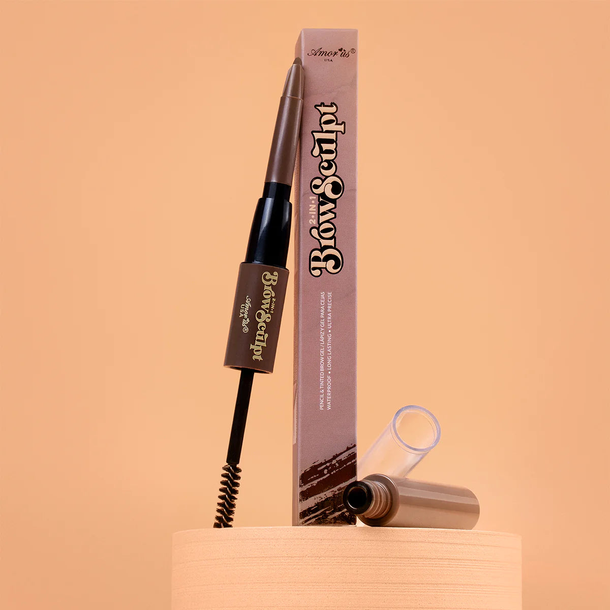 CO-BSED AmorUs 2 in 1 Brow Sculpt Pencil & Tinted Brow Gel Display