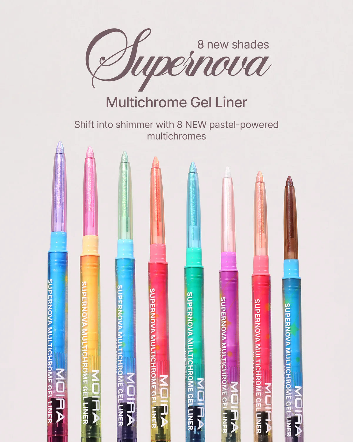 MOIRA SMGL017 Supernova Multichrome Gel Liner (017, Celene) (3PCS BUNDLE)