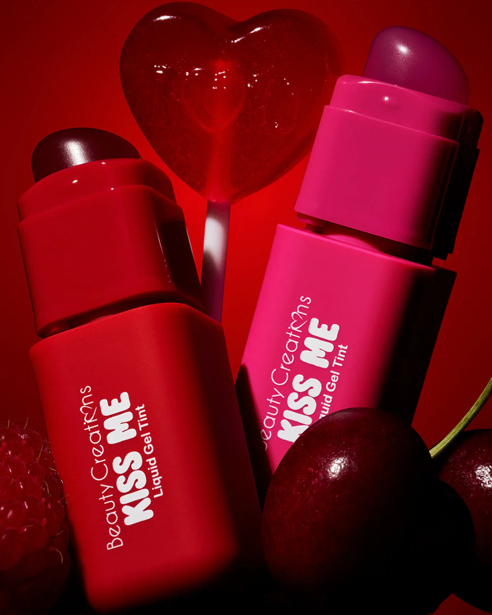KMLT-3 Beauty Creations Kiss Me Liquid Gel Tint (Corally Hot) 3PC SET