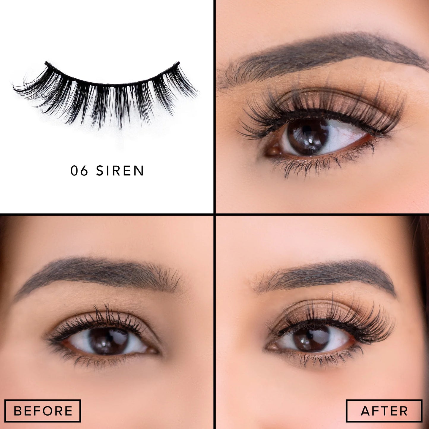 #280 Italia Deluxe Lash Out 3D Mink Lashes 12pc Set - 06 Siren