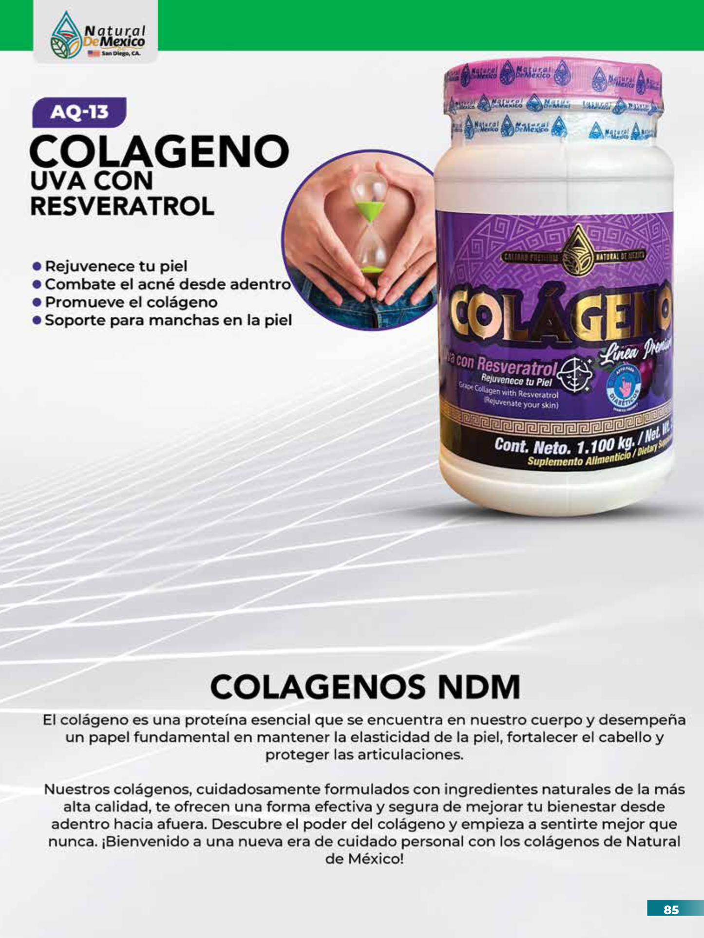 AQ-13 Colágeno Uva con Resveratrol