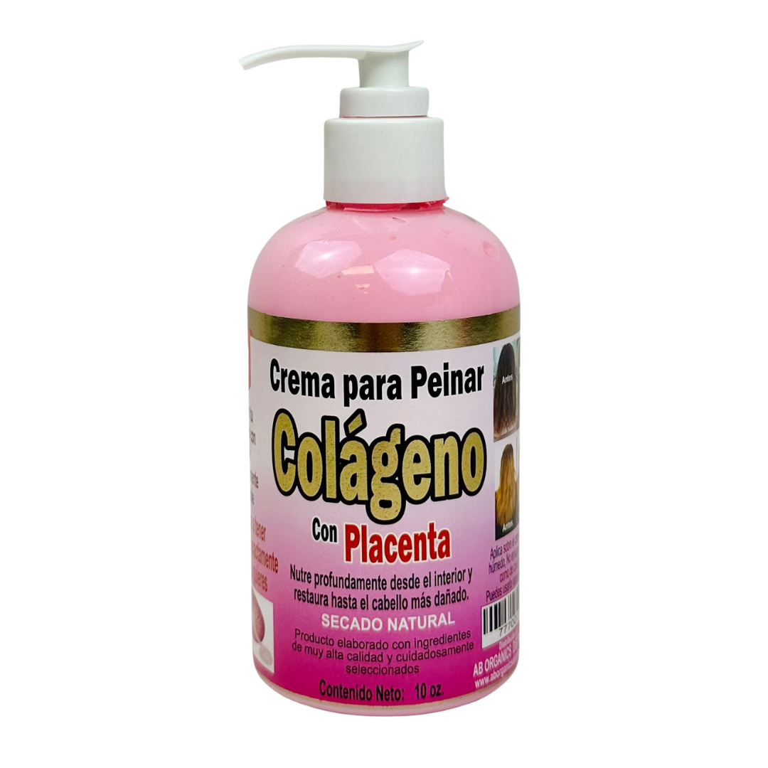 Crema de Colágeno con Placenta para Peinar 10oz