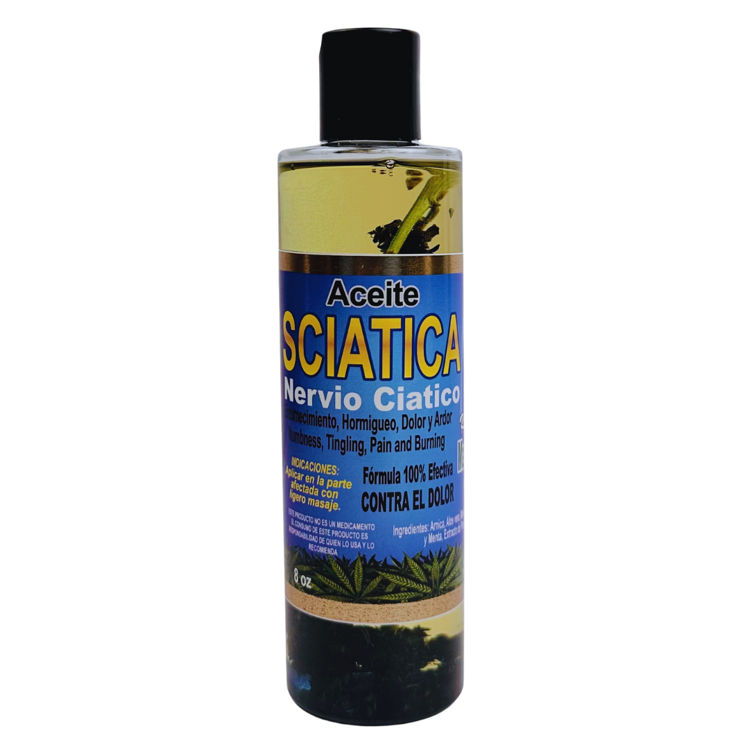 Aceite Sciatica Reforzado con Marihuanol 8oz