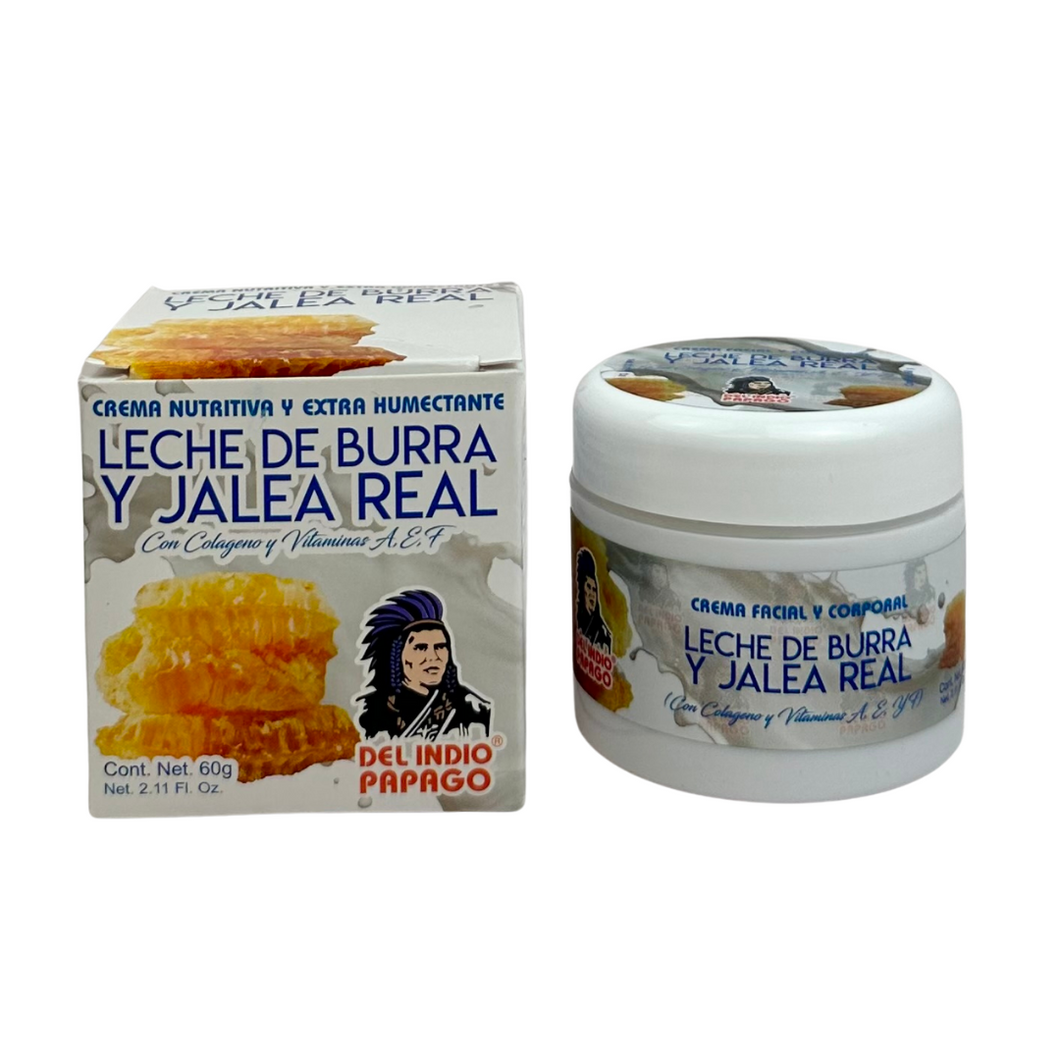 Del Indio Papago Cream de Leche de Burra y Jalea Real 60g