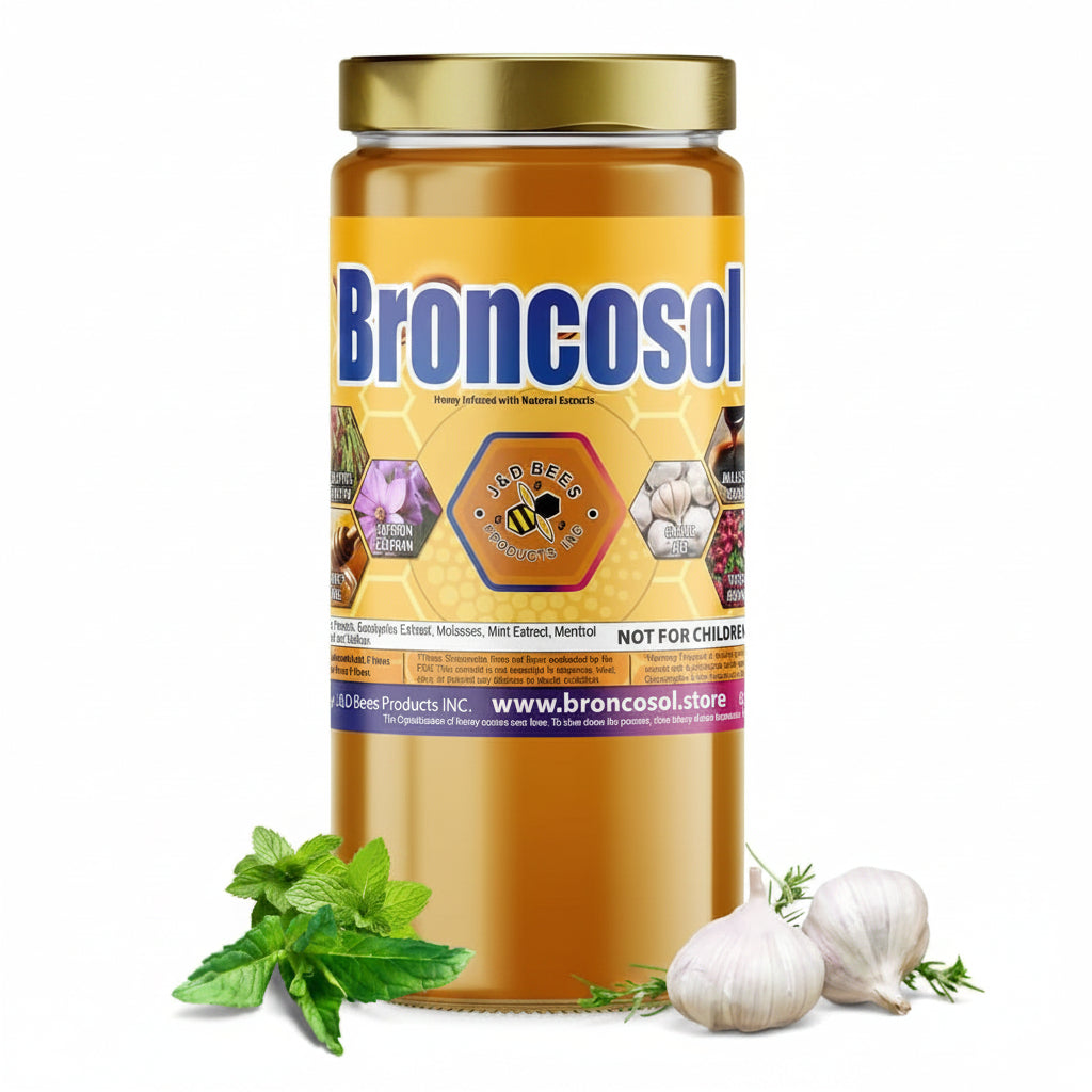 BRONCOSOL MAX – Honey Infused | Smooth & Flavorful Honey, 12oz