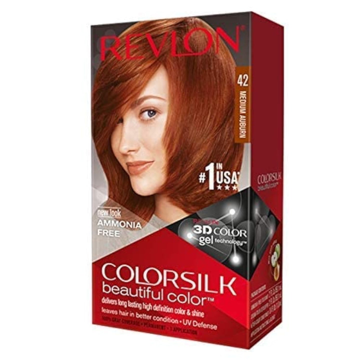 Revlon Colorsilk Beautiful Color with Keratin - 42 Medium Auburn