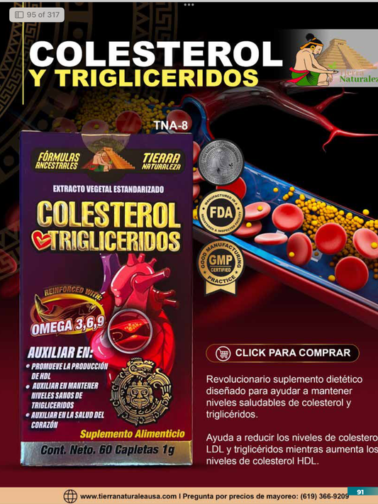 TNA-8 Colesterol Y Trigliceridos Cont. 60 Capletas