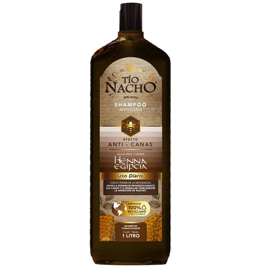 Shampoo Anti Caída Tio Nacho Henna Egipcia 1Litro
