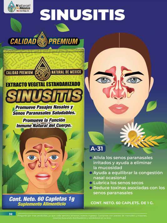 A-31 Sinusitis Cont. 60 Capletas