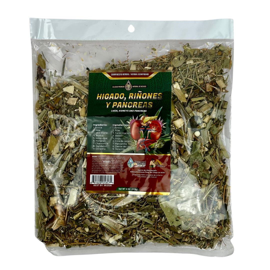 AF-16 Compuesto Herbal Hígado, Riñón y Páncreas Calidad Premium Cont. 4oz