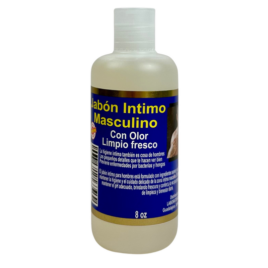 Jabón Líquido Íntimo Masculino Con Olor Limpio Fresco 8oz