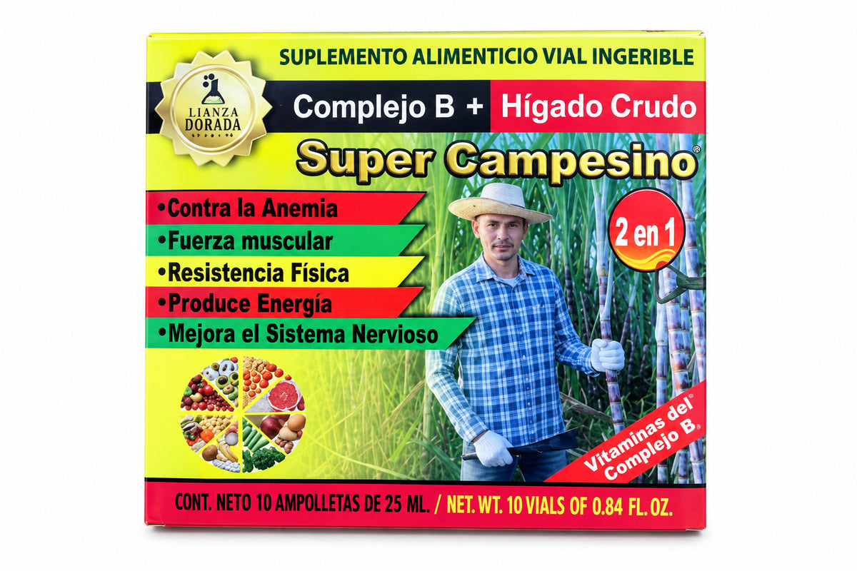 Suplemento Alimenticio Vial Ingerible Super Campesino 2 EN 1  25ML