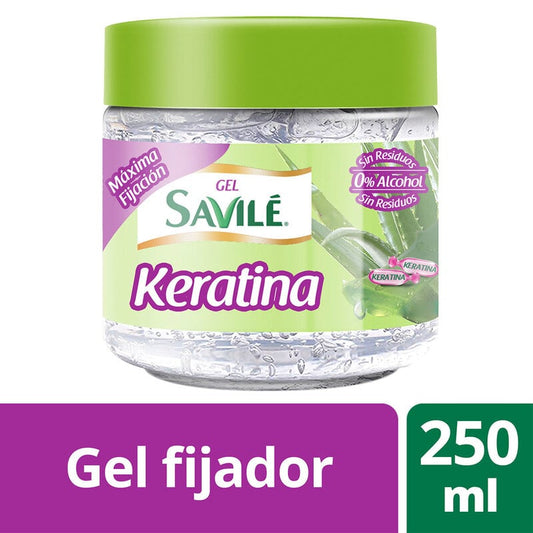 Savile Gel Con Sábila y Keratina 0% Alcohol 250ML