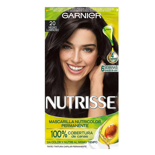Garnier Nutrisse Tinte - 20 Negro Luminoso