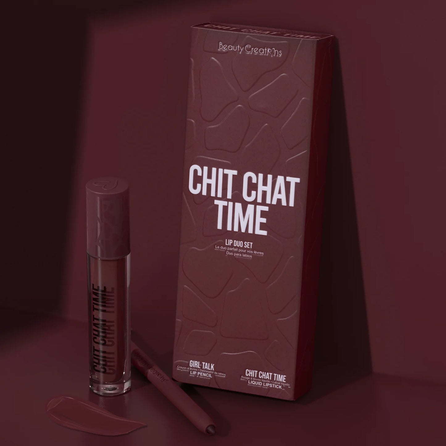 LD05 Beauty Creations Chit Chat Time Lip Duo 3PC Set