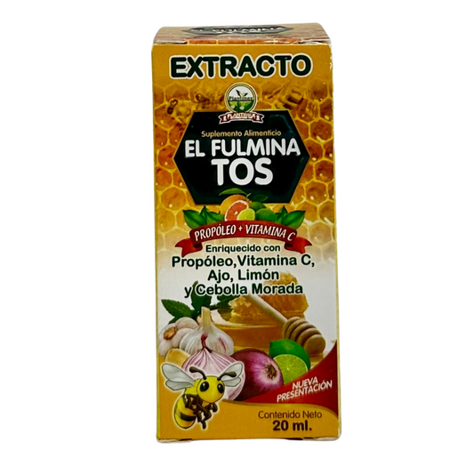 Extracto El Fulmina Tos Propóleo y Vitamina C 20ml