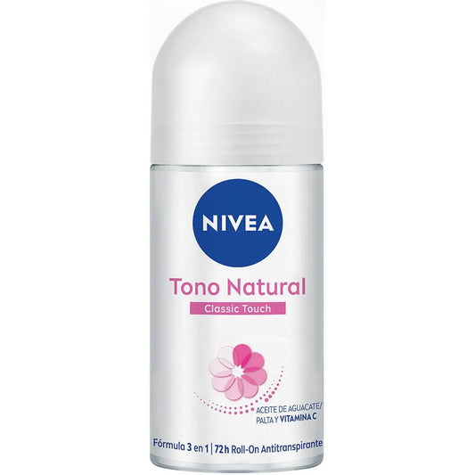 Nivea Tono Natural Formula 3 en 1  Antiperspirant Deodorant Roll On - Classic Touch 50ml