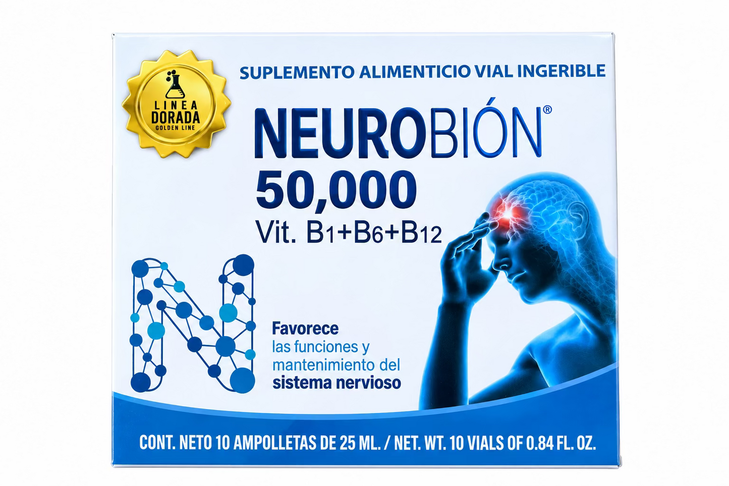 Suplemento Alimenticio Ingerible NeuroBion 50,000 Vit. B1,+B6+B12 25ML
