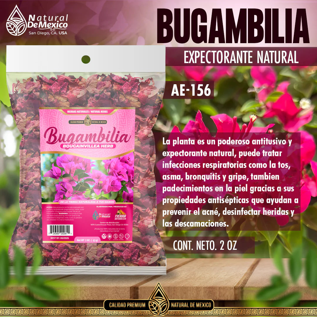 AE-156 Bugambilia Hierba Natural Calidad Premium Cont. 2oz