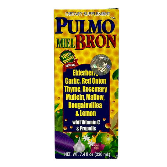 Jarabe Pulmo Miel Bron Con Vitamina C y Propolis 7.4oz