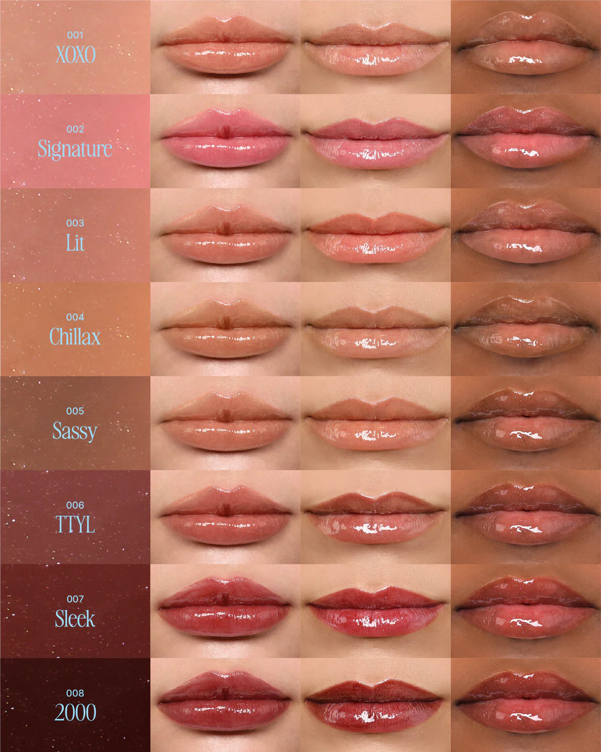 Moira Lip Chic Shimmer Gloss (006, TTYL) 3PCS SET (PRE-SALE)
