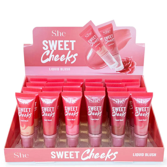 LB1030 She Makeup Sweet Cheeks Liquid Blush Display