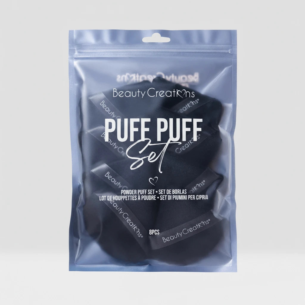 Beauty Creations Puff Puff Black 8pc Set