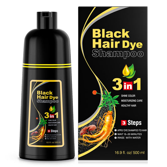 MEIDU Hair Dye Shampoo 3-in-1 Color Shampoo for Men & Women Cont. 500ml - Black