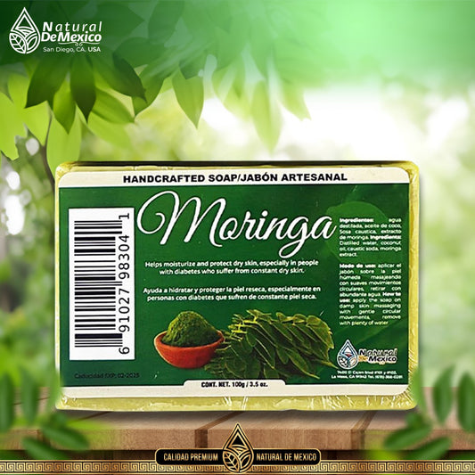 AA-7 Jabón en Barra de Moringa Cont. 3.5oz