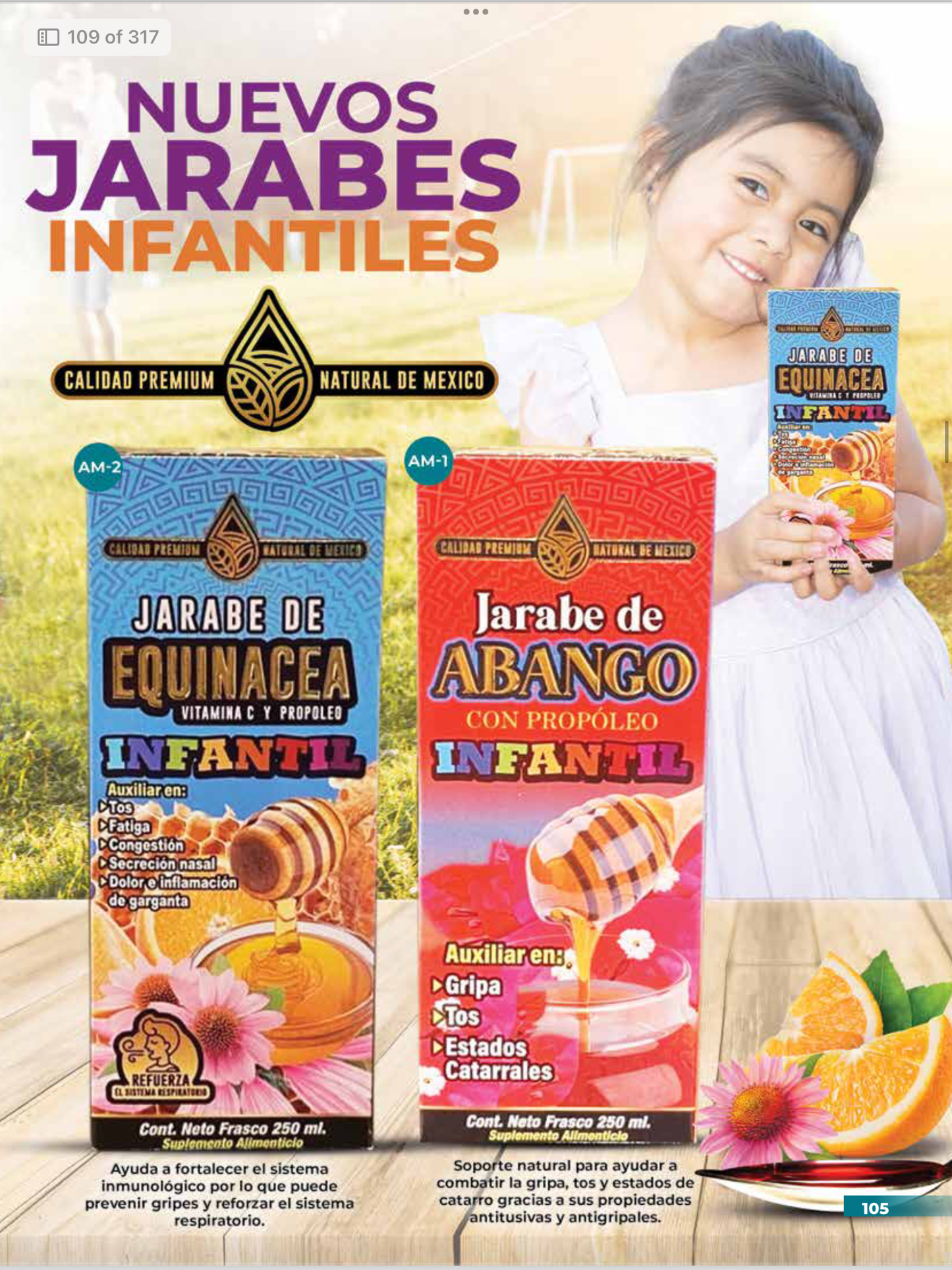 Jarabe Infantiles Natural de Mexico 250ml