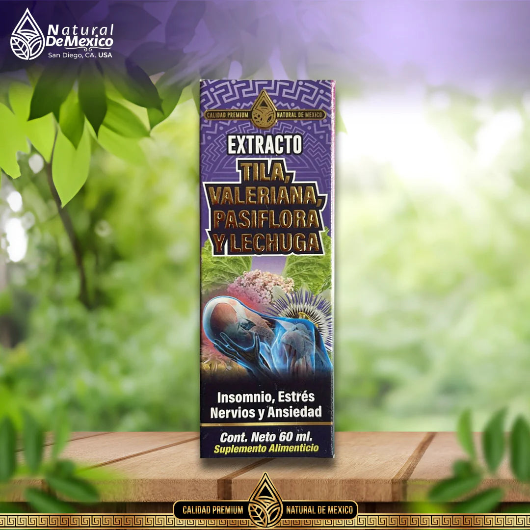 AN-19 Extracto Tila Valeriana Pasiflora y Lechuga 60 ml.