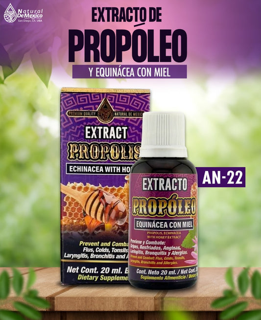 AN-22 Extracto de Propóleo y Equinácea con Miel Cont. 20ml