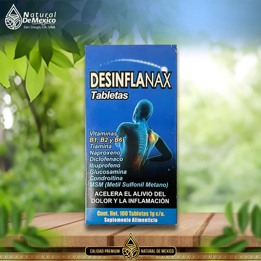 AS-15 Desinflanax Tabletas Cont. 100 Tabletas