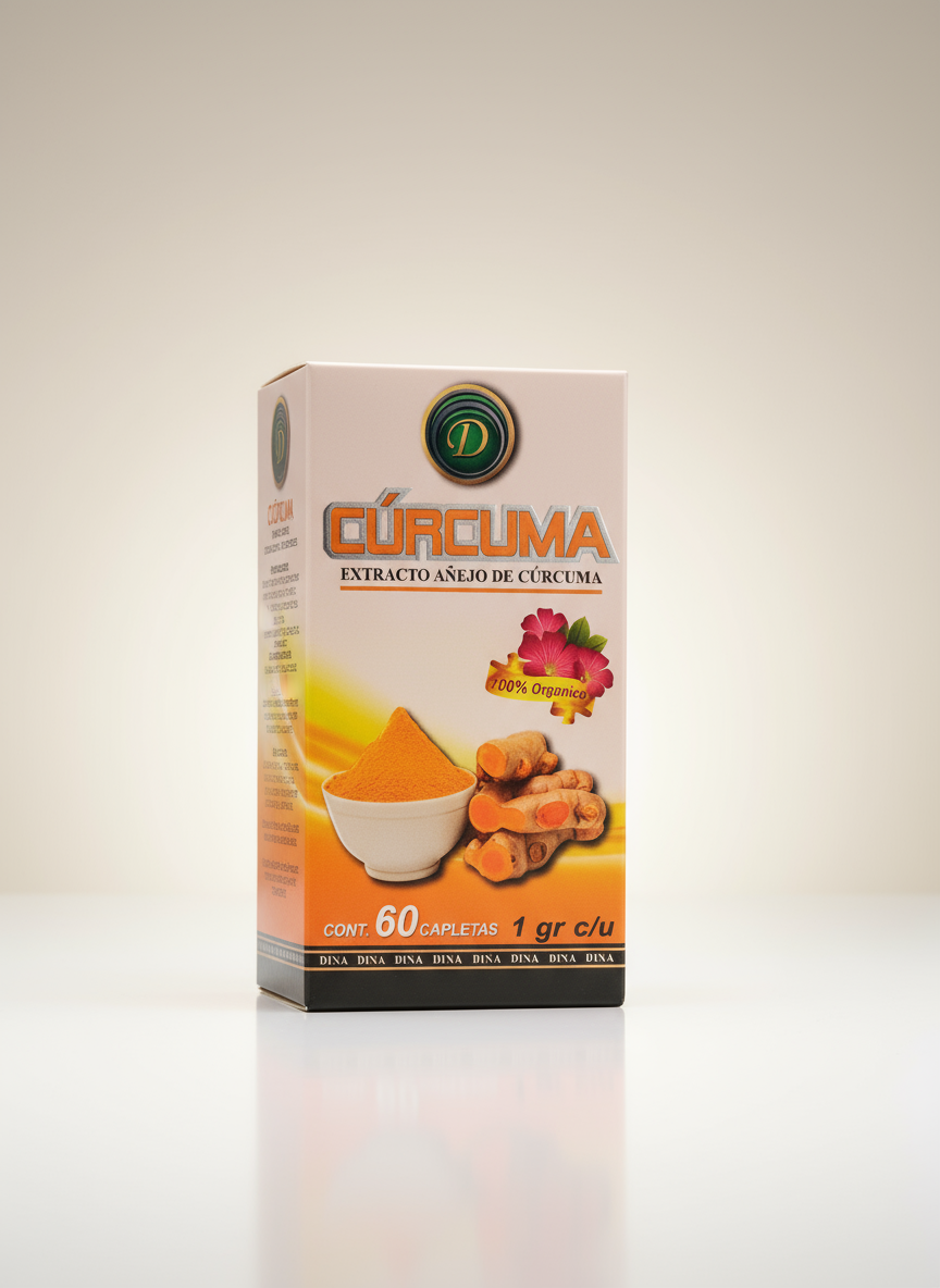 Capsulas Curcuma Extracto Añejo De Curcuma 60 Capletas