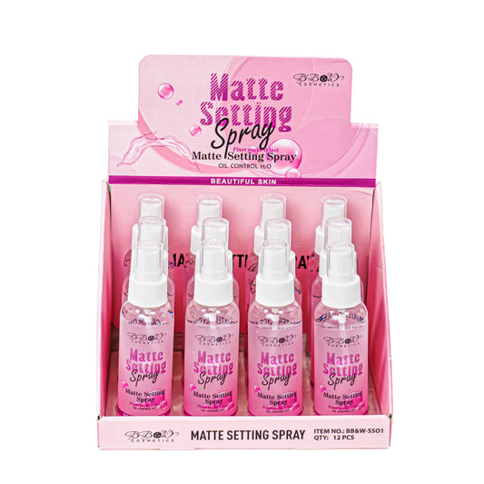 BB&W-SS01 Matte Setting Spray Oil Control Display